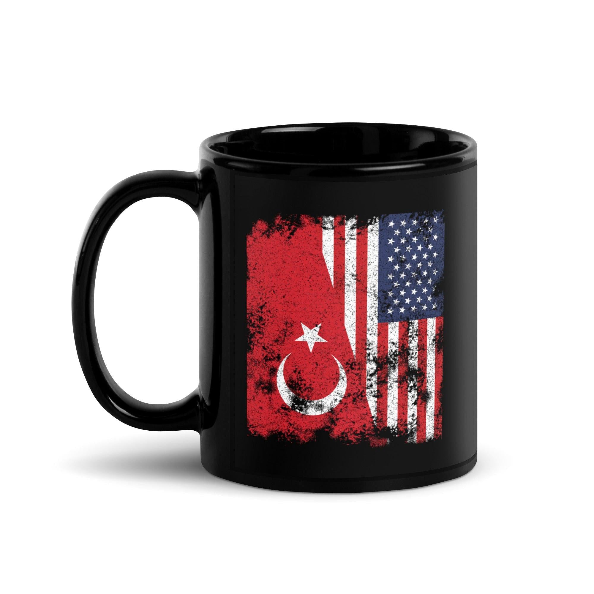 Turkey USA Flag - Half American Mug
