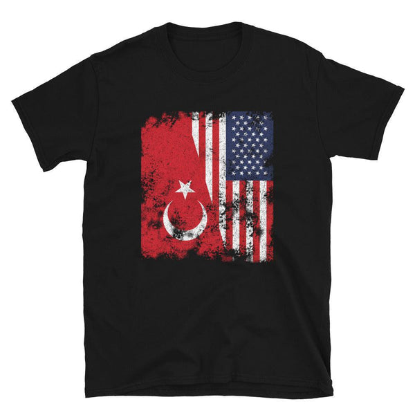 Turkey USA Flag - Half American T-Shirt