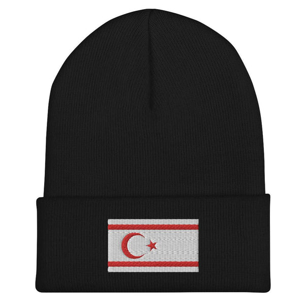 Turkish Republic of Northern Cyprus Flag Beanie - Embroidered Winter Hat