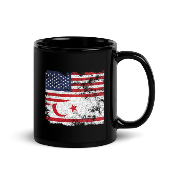 Turkish Republic of Northern Cyprus USA Flag Mug