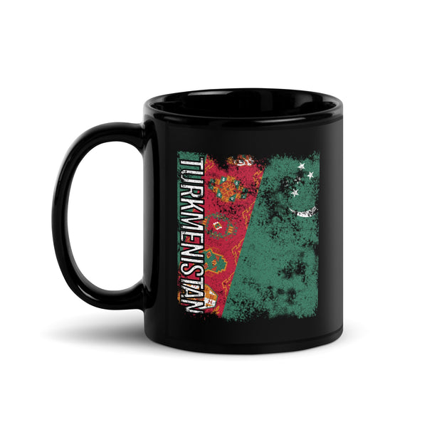 Turkmenistan Flag - Distressed Flag Mug