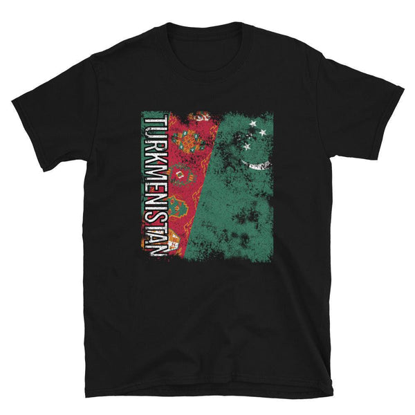 Turkmenistan Flag Distressed T-Shirt