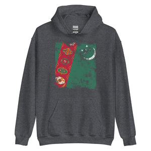 Turkmenistan Flag Hoodie