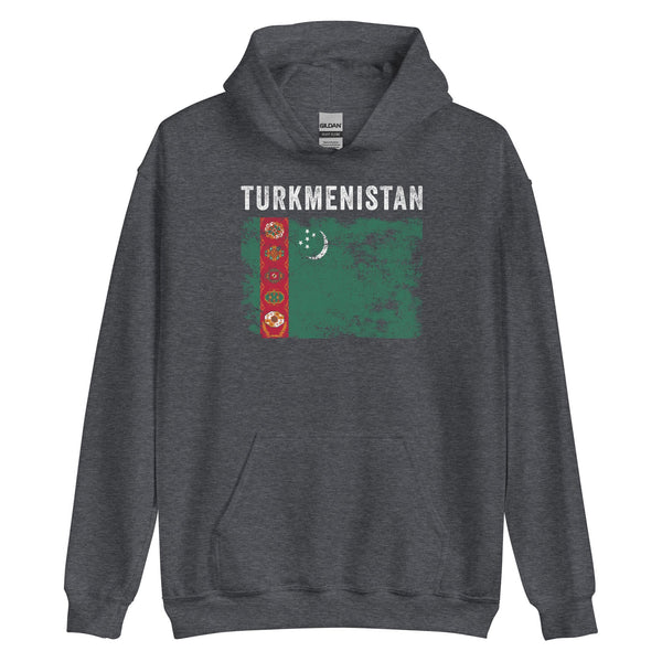 Turkmenistan Flag Vintage - Turkmen Flag Hoodie