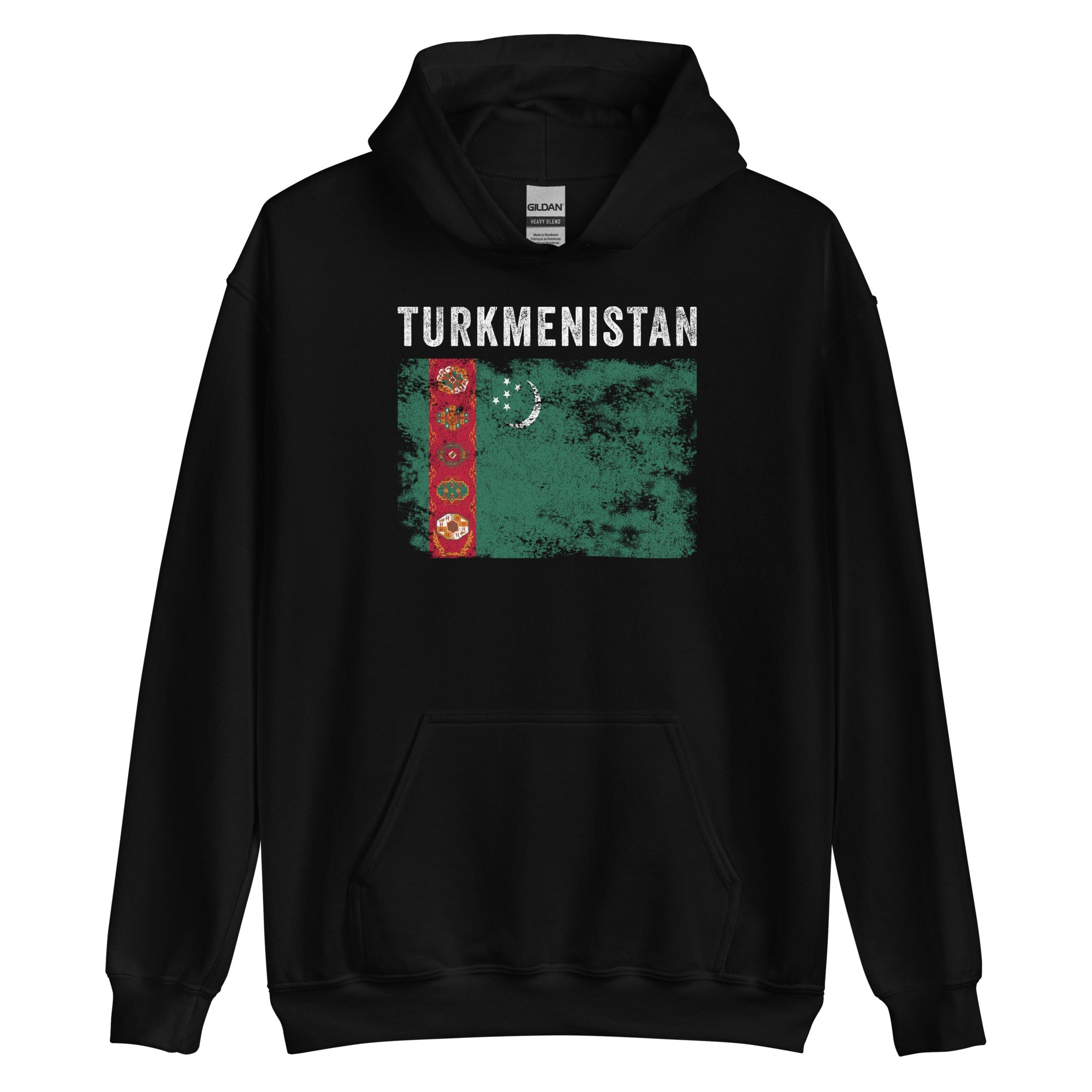 Turkmenistan Flag Vintage - Turkmen Flag Hoodie