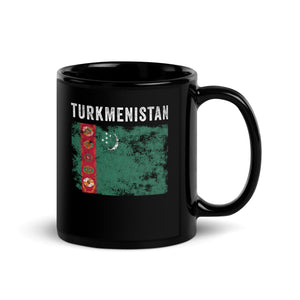 Turkmenistan Flag Vintage - Turkmen Flag Mug