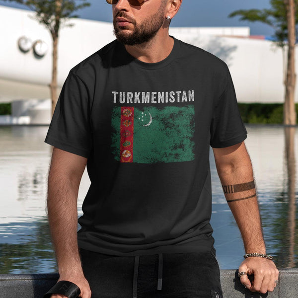 Turkmenistan Flag Vintage - Turkmen Flag T-Shirt