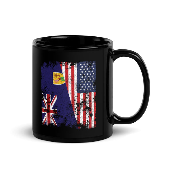 Turks And Caicos Islands USA Flag Mug