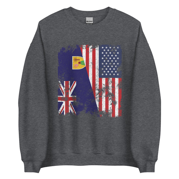 Turks And Caicos Islands USA Flag Sweatshirt