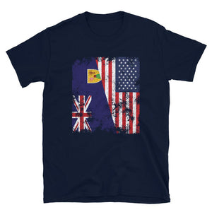 Turks And Caicos Islands USA Flag T-Shirt