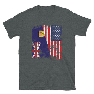 Turks And Caicos Islands USA Flag T-Shirt