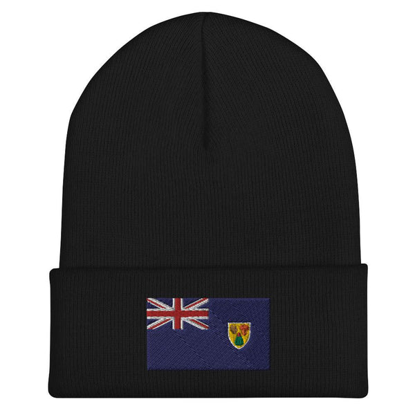 Turks & Caicos Islands Flag Beanie - Embroidered Winter Hat