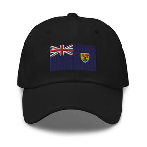 Turks & Caicos Islands Flag Cap - Adjustable Embroidered Dad Hat