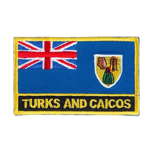 Turks and Caicos Flag Patch - Sew On/Iron On Patch