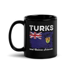 Turks and Caicos Islands Flag Distressed Mug