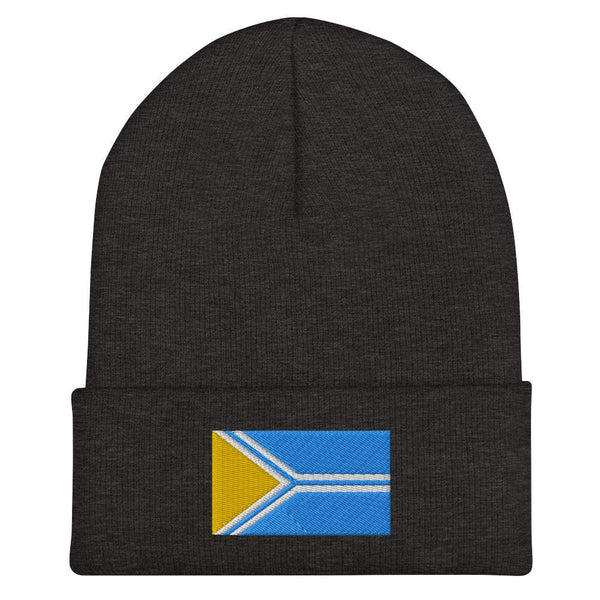 Tuva Flag Beanie - Embroidered Winter Hat
