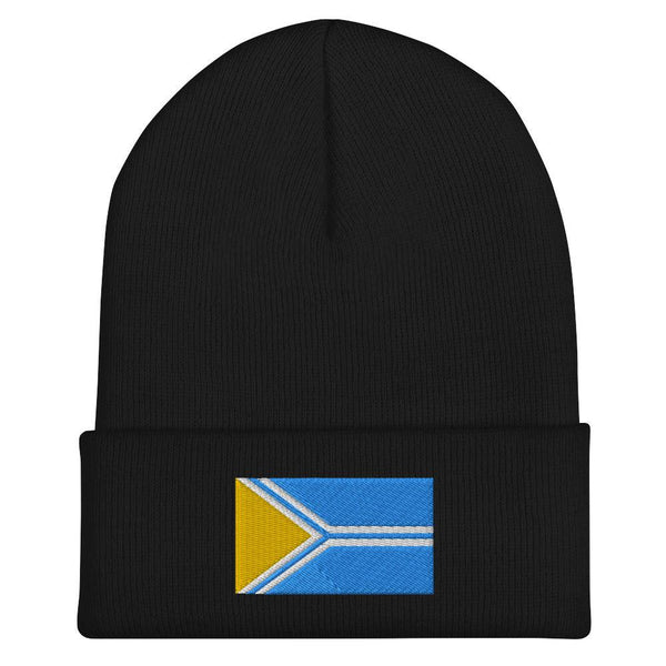 Tuva Flag Beanie - Embroidered Winter Hat