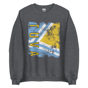 Tuva Flag - Distressed Flag Sweatshirt