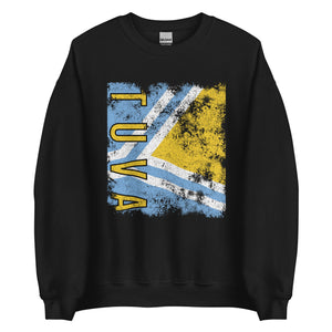 Tuva Flag - Distressed Flag Sweatshirt