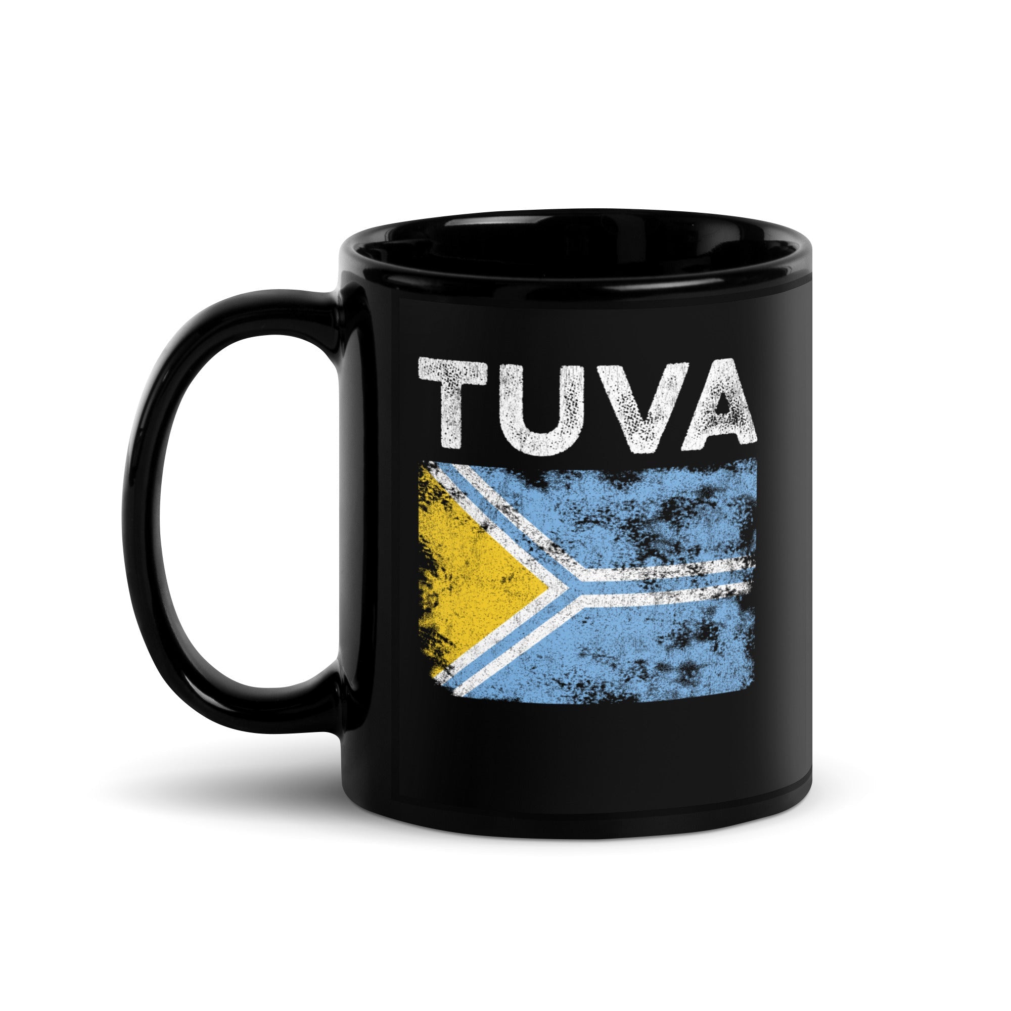 Tuva Flag Distressed - Tuvan Flag Mug