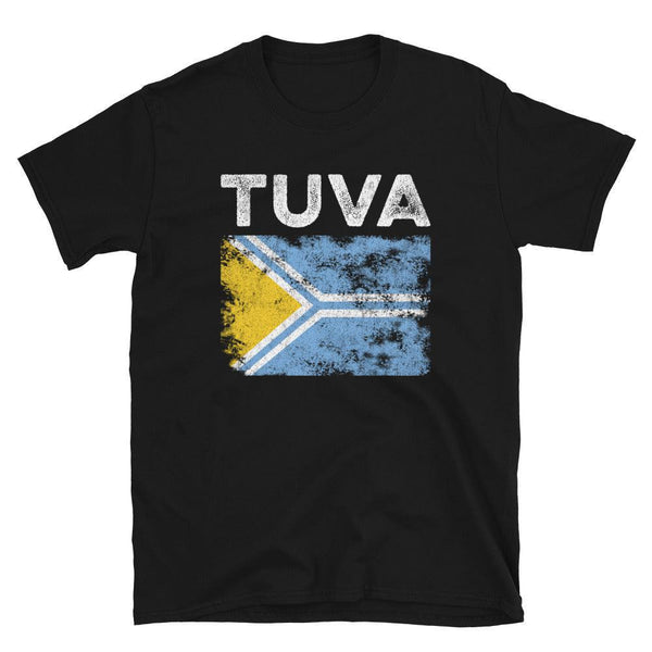 Tuva Flag Distressed - Tuvan Flag T-Shirt
