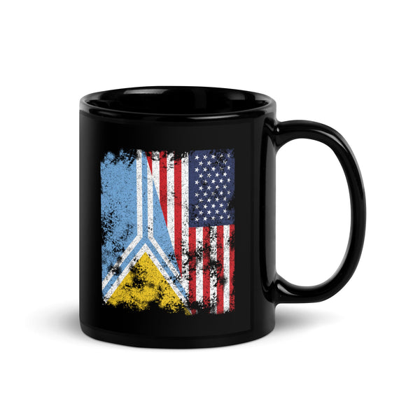 Tuva USA Flag - Half American Mug