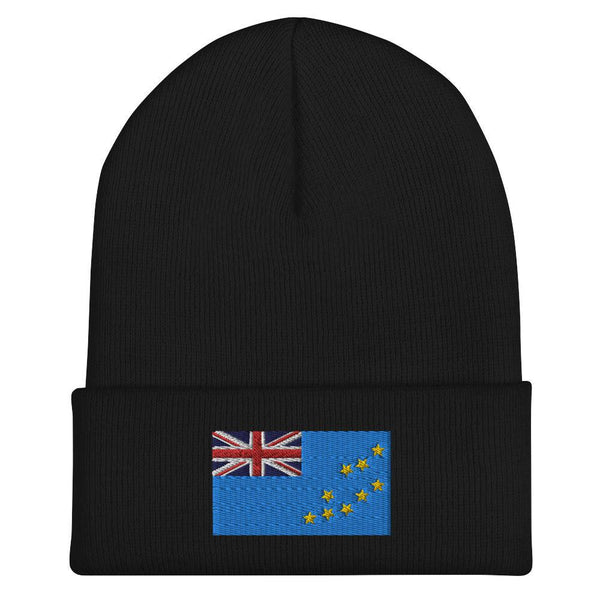 Tuvalu Flag Beanie - Embroidered Winter Hat