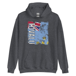 Tuvalu Flag - Distressed Flag Hoodie