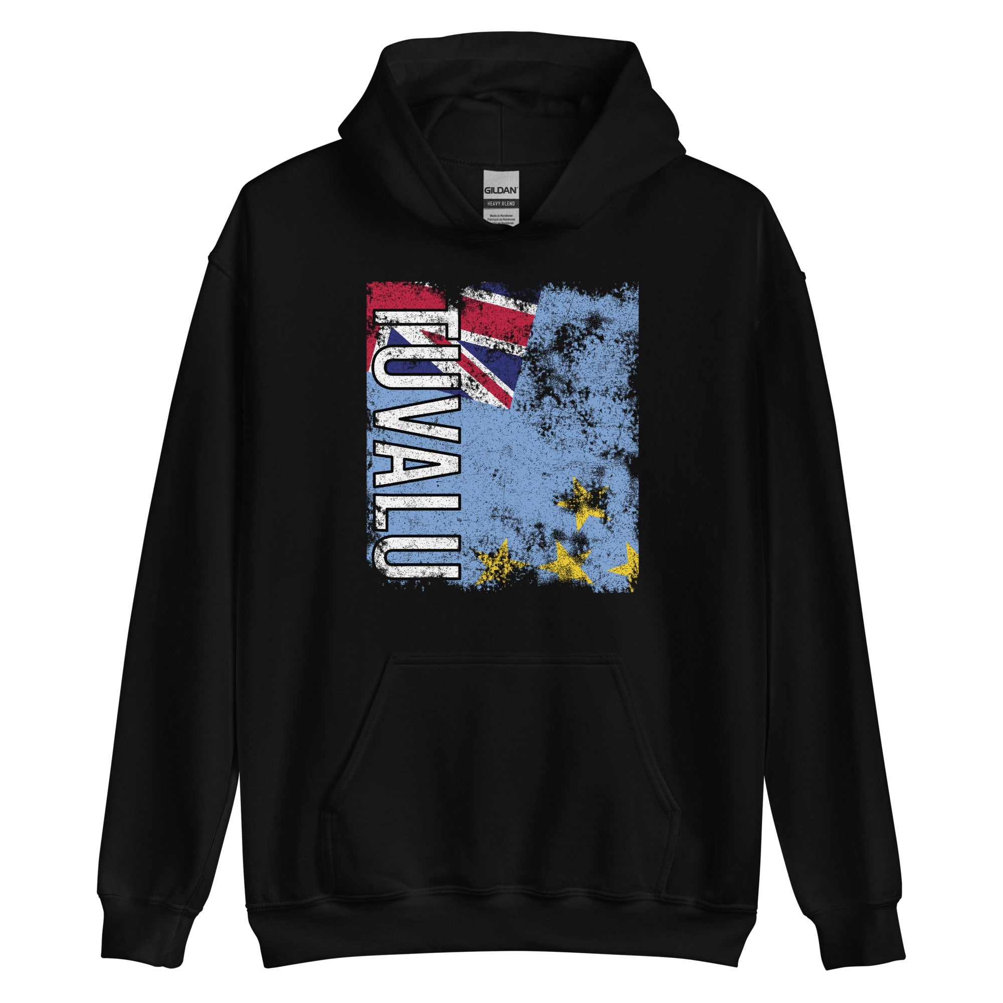 Tuvalu Flag - Distressed Flag Hoodie