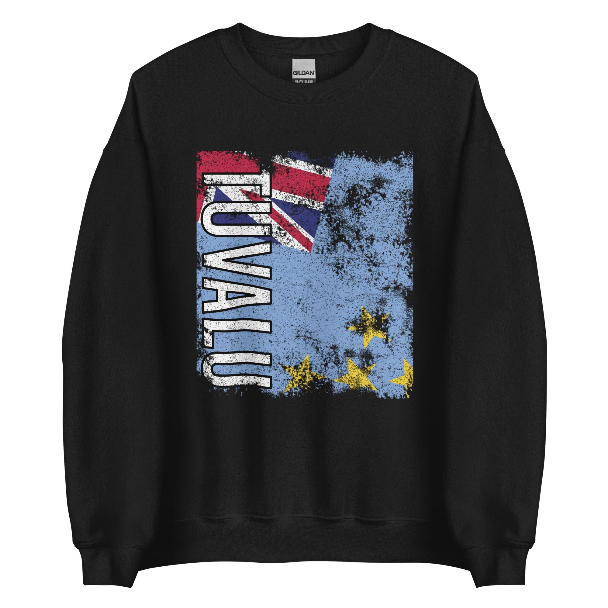 Tuvalu Flag - Distressed Flag Sweatshirt