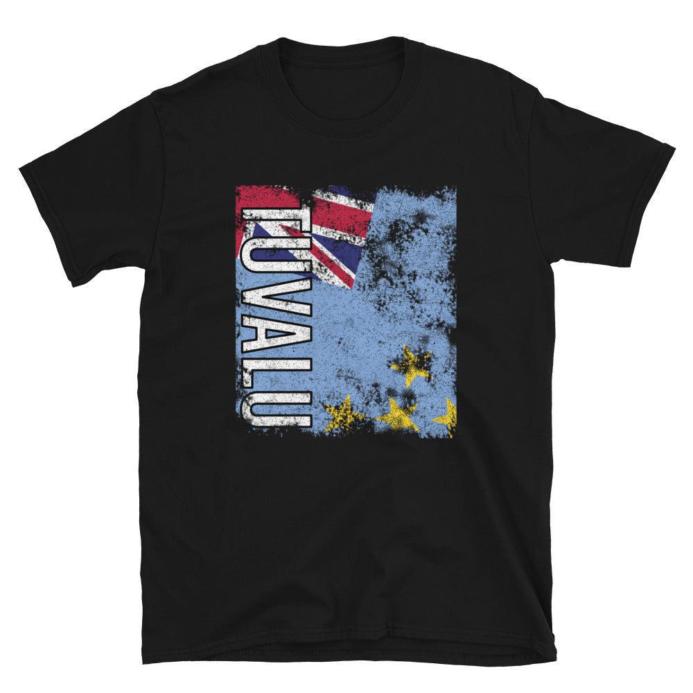 Tuvalu Flag Distressed T-Shirt