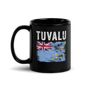 Tuvalu Flag Distressed - Tuvaluan Flag Mug