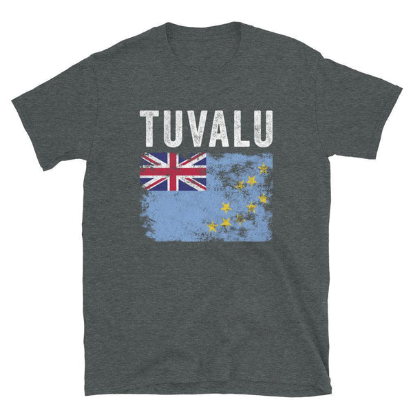 Tuvalu Flag Distressed - Tuvaluan Flag T-Shirt