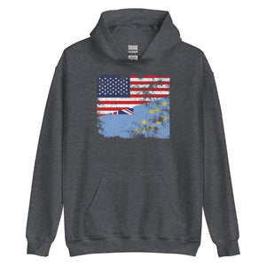 Tuvalu USA Flag Hoodie