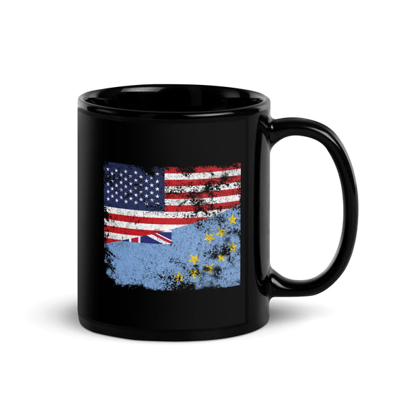 Tuvalu USA Flag Mug