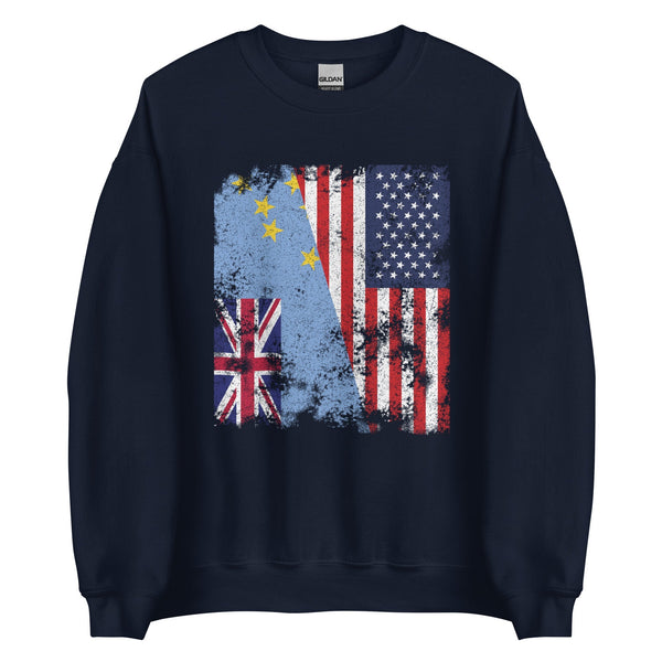 Tuvalu USA Flag Sweatshirt