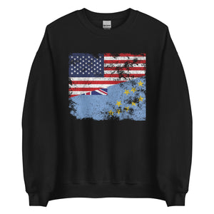 Tuvalu USA Flag Sweatshirt