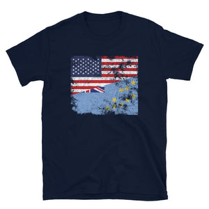 Tuvalu USA Flag T-Shirt