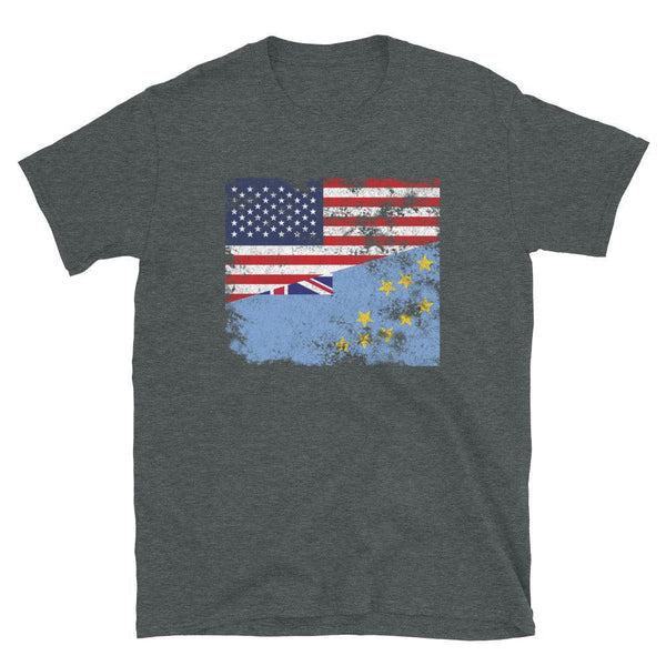 Tuvalu USA Flag T-Shirt