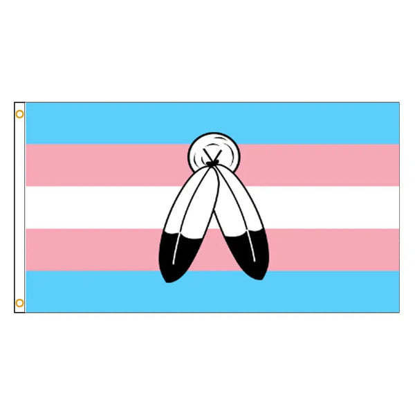 Two-Spirit Pride Flag - 90x150cm(3x5ft) - 60x90cm(2x3ft) - LGBTQIA2S+