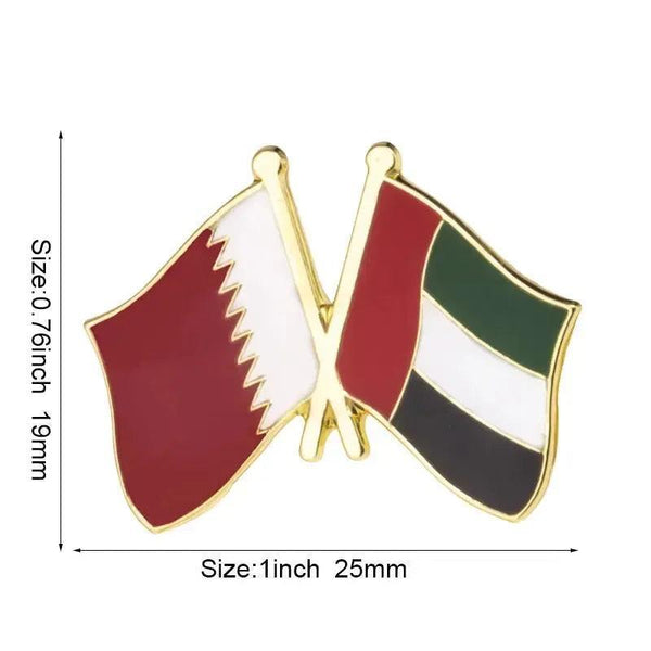 UAE Friendship Flag Lapel Pin Collection - Enamel Pin Flag