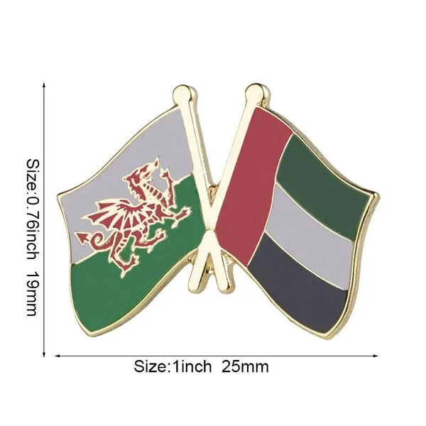 UAE Friendship Flag Lapel Pin Collection - Enamel Pin Flag