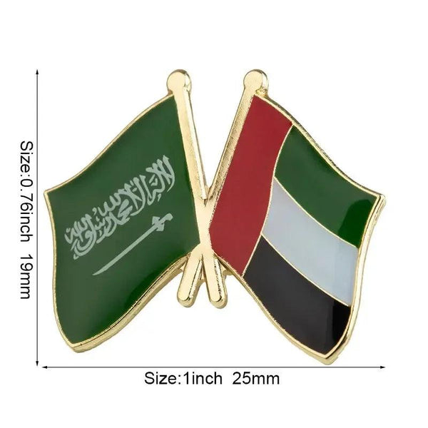 UAE Friendship Flag Lapel Pin Collection - Enamel Pin Flag