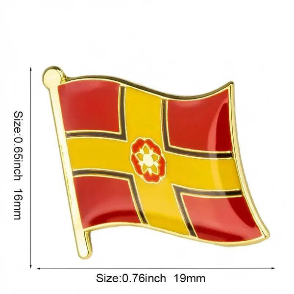 UK County Flag Lapel Pin Collection - Enamel Pin Flag