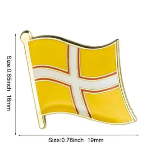 UK County Flag Lapel Pin Collection - Enamel Pin Flag
