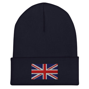 UK Flag Beanie - Embroidered Winter Hat