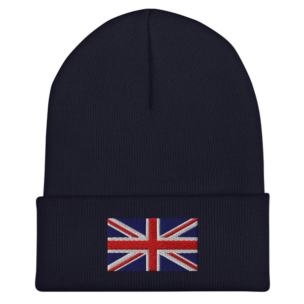 UK Flag Beanie - Embroidered Winter Hat