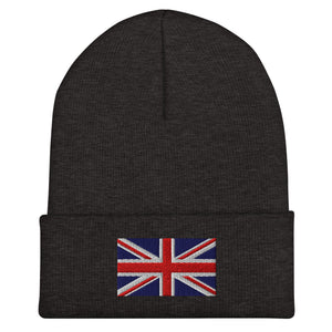 UK Flag Beanie - Embroidered Winter Hat
