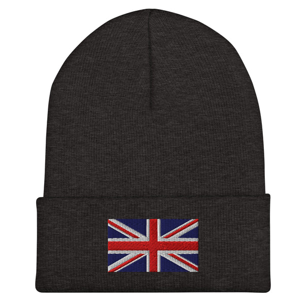 UK Flag Beanie - Embroidered Winter Hat