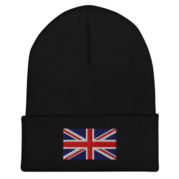 UK Flag Beanie - Embroidered Winter Hat